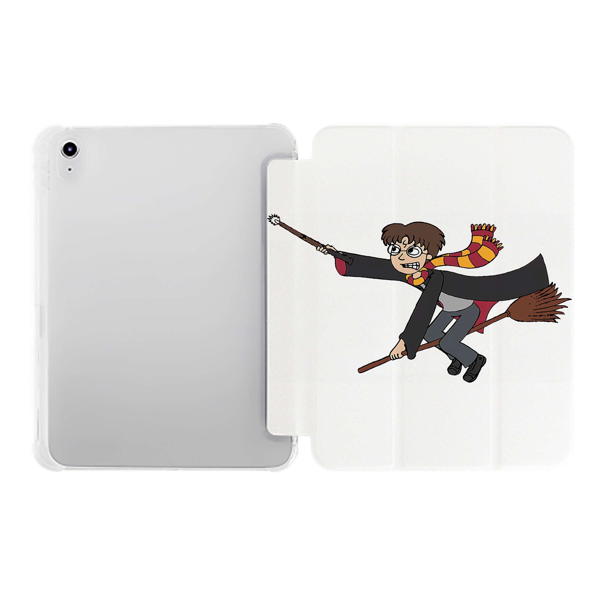 （画像用） Harry Potter ハリー・ポッターシリーズ IPad ケース ペン収納付き 三つ折りスタンド PUレザー×シリコン 対応機種9.5/10.5/10.9インチ